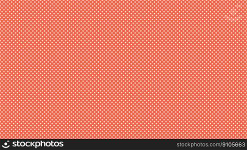white colour polka dots pattern over tomato orange useful as a background. white color polka dots over tomato orange background