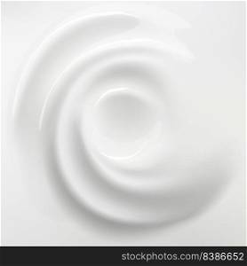 White cream background. Swirl blended mousse. Cosmetic or dairy product. Liquid spirals top view. Creamy whirlpool. Whipped delicious vanilla dessert. Smooth vortex with glossy twirls. Vector concept. White cream background. Swirl blended mousse. Cosmetic or dairy product. Liquid spirals top view. Creamy whirlpool. Whipped vanilla dessert. Smooth vortex with twirls. Vector concept