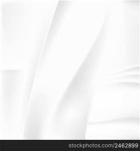 White Crumpled Tissue Abstract Background. Vector Illustration