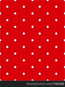 White dots on a red background
