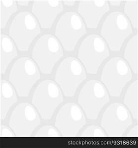 White Egg seamless pattern ornament . Eggs background texture 