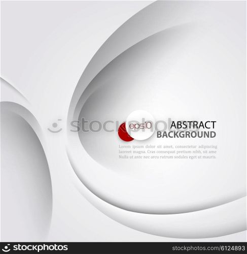 White elegant business background. Abstract white background. Template Abstract background with white curves lines and shadow. For flyer, brochure, booklet and websites design