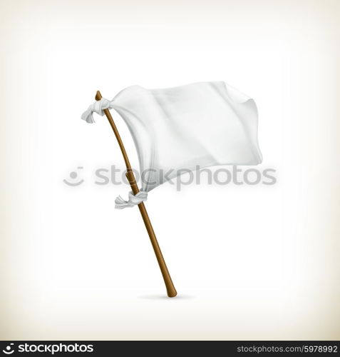 White flag, vector