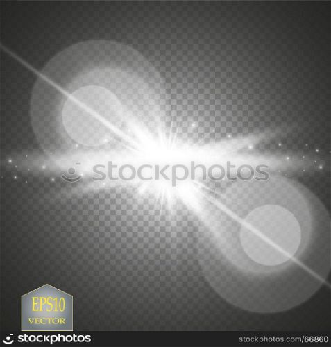 White glowing light burst explosion with transparent. Vector illustration for cool effect decoration with ray sparkles. Bright star. Transparent shine gradient glitter, bright flare. Glare texture.. White glowing light burst explosion with transparent. Vector illustration for cool effect decoration with ray sparkles. Bright star. Transparent shine gradient glitter, bright flare. Glare texture. Vector