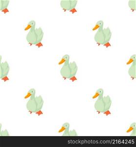 White goose pattern seamless background texture repeat wallpaper geometric vector. White goose pattern seamless vector