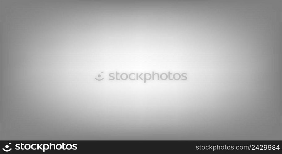 White grey horizontal background, gradient studio room, vector white light blur grey horizontal background