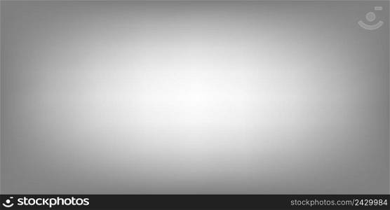 White grey horizontal background, gradient studio room, vector white light blur grey horizontal background