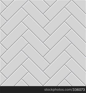 White herringbone parquet seamless pattern. Classic endless floor decoration. Parquet pattern texture, tile geometric backdrop, vector illustration. White herringbone parquet seamless pattern. Classic endless floor decoration