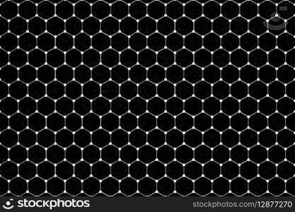 White hexagonal patterned background vector