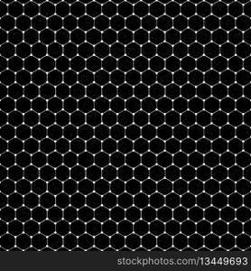 White hexagonal patterned background vector