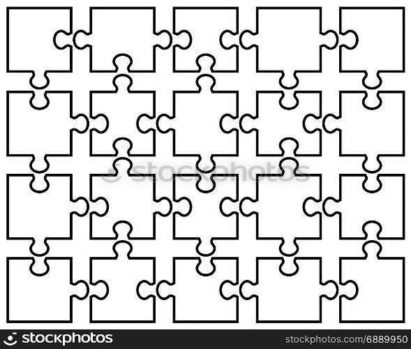 white jigsaw puzzle