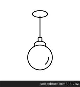 white l&ceiling line icon vector. white l&ceiling sign. isolated contour symbol black illustration. white l&ceiling line icon vector illustration