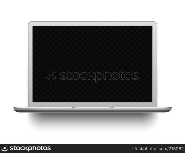 White laptop. Mockup electronics device. Modern computer electronic