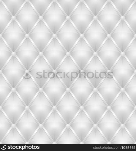 white leather upholstery seamless background vector illustration