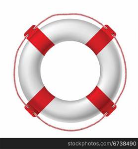 White life buoy. | Vector illustration.