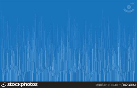 white line print circuit cyber tower technology on blue design modern futuristic background vector illustration.