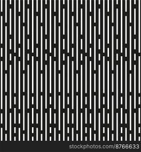 white lines black background. Dark seamless pattern. Vector illustration. Stock image. EPS 10.
