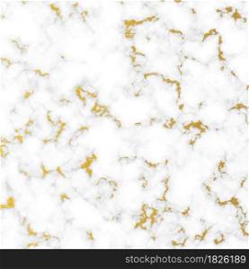 White marble texture vector with gold pattern for background or design art work,illustration EPS10.