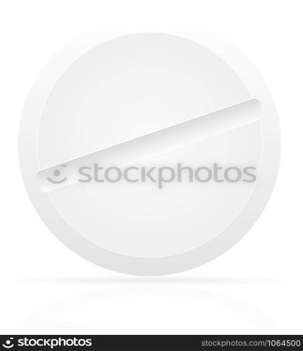 white medical pills for treatment vector illustration isolated on background