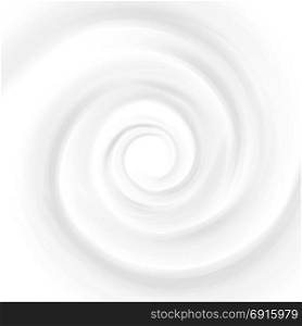 White Milk, Yogurt, Cosmetics Product Swirl Cream Illustration. Mousse Whirlpool And Vortex. Swirl Cream Texture Background. White Milk, Yogurt, Cosmetics Product Swirl Cream Illustration. Mousse Whirlpool And Vortex Background