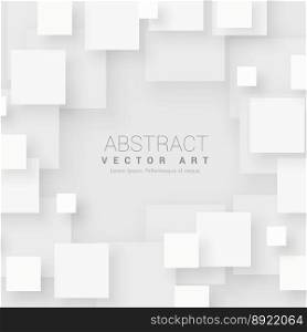 White minimal background in mosaic style vector image