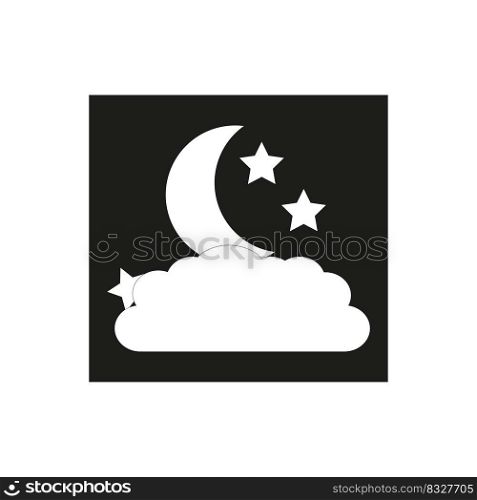 White moon star in arabic style. Star icon. Vector illustration. Stock image. EPS 10.. White moon star in arabic style. Star icon. Vector illustration. Stock image. 