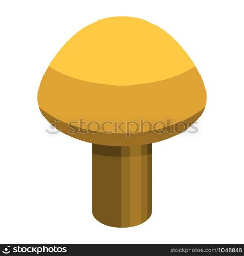 White mushroom icon. Isometric of white mushroom vector icon for web design isolated on white background. White mushroom icon, isometric style