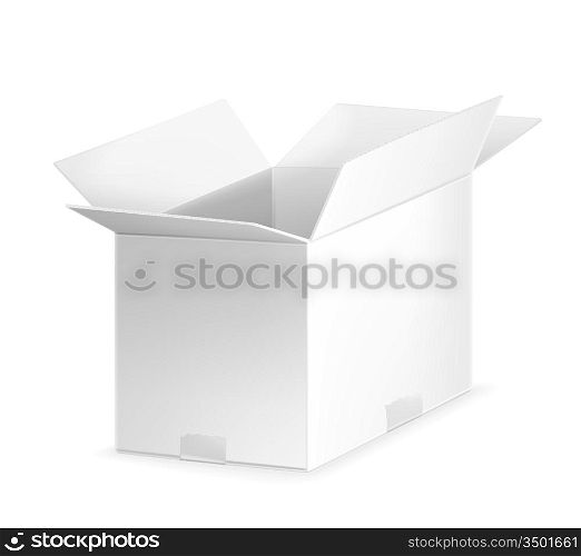 White open carton box