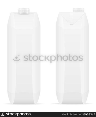 white package with juice vector illustration isolated on background
