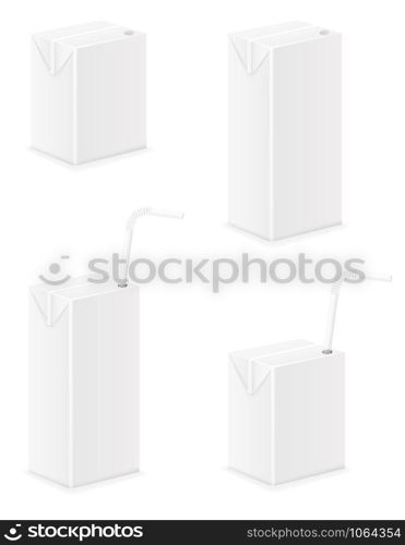 white package with juice vector illustration isolated on background