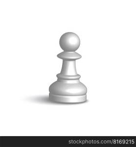 white pawn. Business success strategy. Play sign. Vector illustration. EPS 10.. white pawn. Business success strategy. Play sign. Vector illustration.
