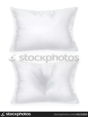 White pillow, vector object