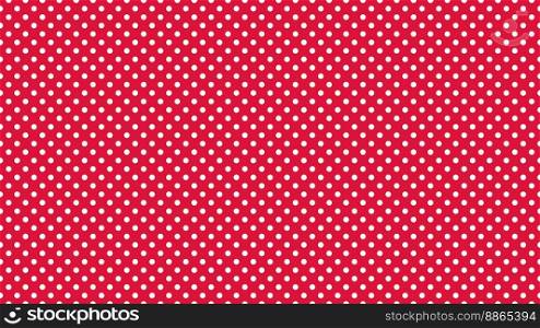 white polka dots pattern over crimson red useful as a background. white polka dots over crimson red background