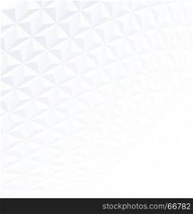 White pyramid 3D pattern perspective with gray background, Vector illustration