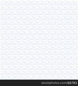 White pyramid 3D pattern with gray background, Vector illustration