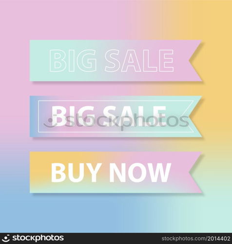 White sale 3D text sign background. Vector holiday. Banner big sale Buy now text sign Vector holiday illustration.