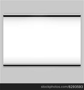 White screen projector clean background