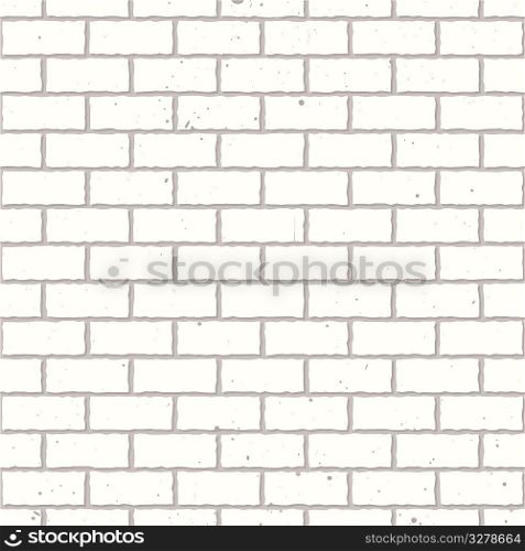 White seamless brickwall with repeating pattern design grunge