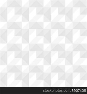 White Seamless Pattern Triangle Square Vector Illustration