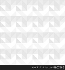 White Seamless Pattern Triangle Square Vector Illustration