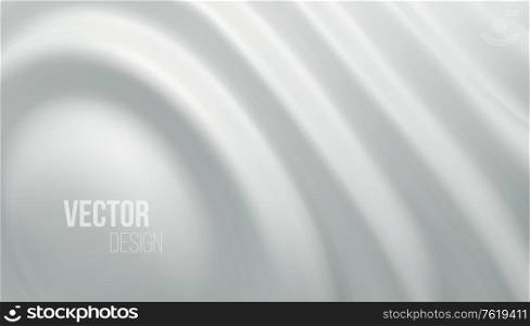 White shiny liquid waves 3d realistic background. Vector illustration EPS10. White shiny liquid waves 3d realistic background. Vector illustration