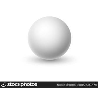 White sphere isolated on white background. Vector illustration EPS10. White sphere isolated on white background. Vector illustration