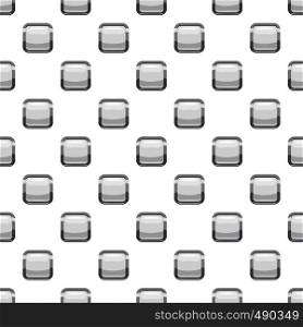 White square button pattern seamless repeat in cartoon style vector illustration. White square button pattern
