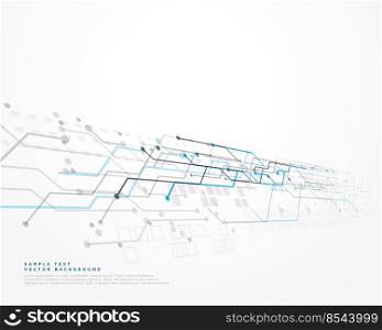white technology background with mesh diagram