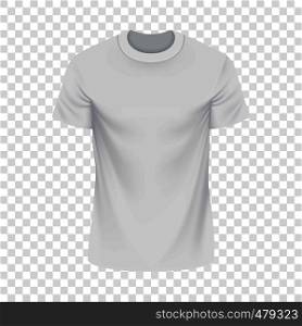 White Tshirt mockup. Realistic illustration of white Tshirt vector mockup for web. White Tshirt mockup, realistic style