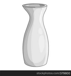 White vase icon. Cartoon illustration of white vase vector icon for web. White vase icon, cartoon style