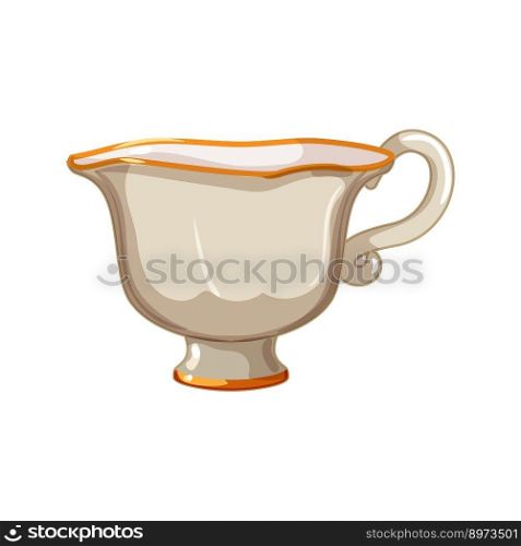 white vintage cup cartoon. white vintage cup sign. isolated symbol vector illustration. white vintage cup cartoon vector illustration