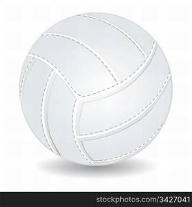 White volleyball ball isolated over white