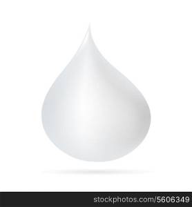 White Water Drop Vector Illustration. Isolated. EPS10