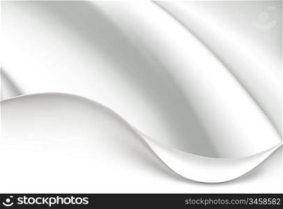 White wave background, vector